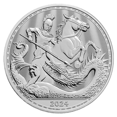 2024 1oz Silver Coin - ST GEORGE AND THE DRAGON